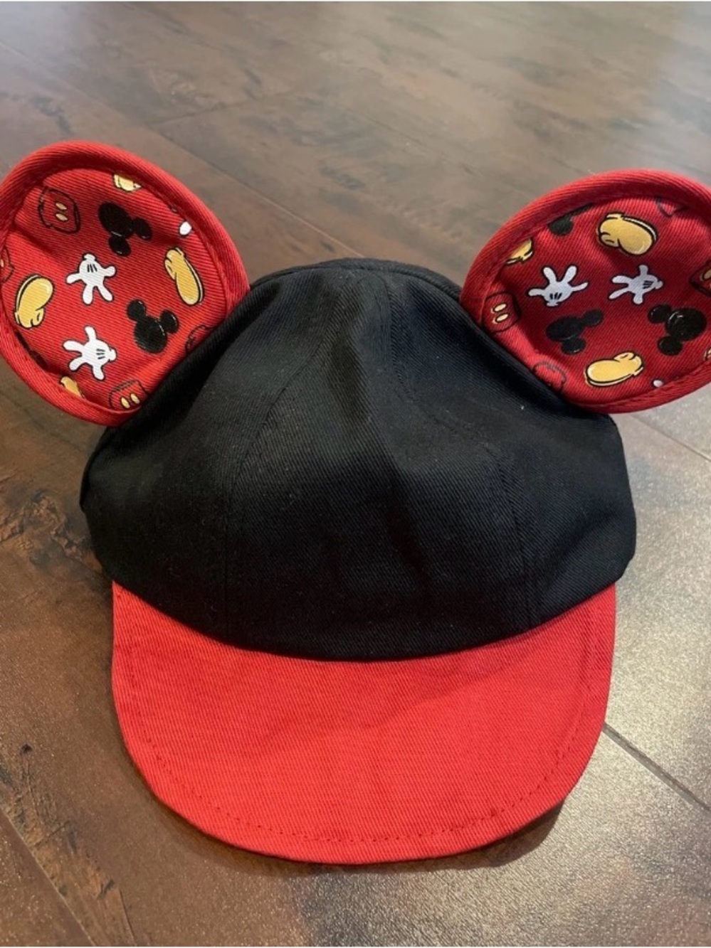 Disney Parks Mickey Mouse Infant/Baby Ball Cap with Ears Adjustable 49cm